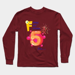 Fifth birthday Long Sleeve T-Shirt